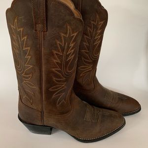 Ariat Cowgirl Boots Leather Size 7.5